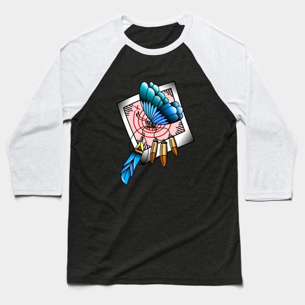 Old School LIS Baseball T-Shirt by blurryfromspace